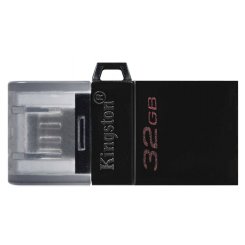 Накопитель Kingston DataTraveler microDuo G2 32GB USB 3.2/microUSB OTG (DTDUO3G2/32GB) Black