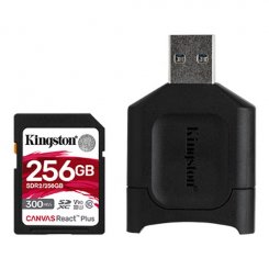 Карта пам'яті Kingston SDXC Canvas React Plus 256GB Class 10 UHS-II V90 + SD Reader (MLPR2/256GB)