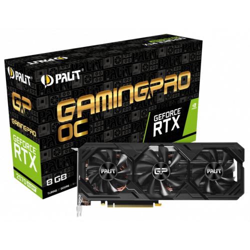 Фото Видеокарта Palit GeForce RTX 2070 SUPER Gaming Pro OC 8192MB (NE6207ST19P2-186T)