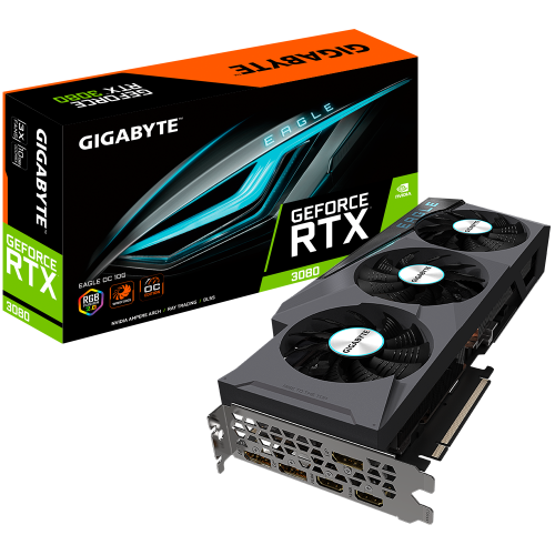 Фото Видеокарта Gigabyte GeForce RTX 3080 EAGLE OC 10240MB (GV-N3080EAGLE OC-10GD)