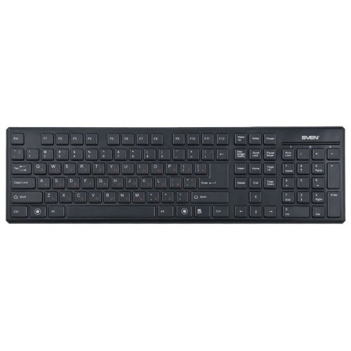 Купити Клавіатура SVEN Elegance 5700 USB Black - ціна в Києві, Львові, Вінниці, Хмельницькому, Франківську, Україні | інтернет-магазин TELEMART.UA фото