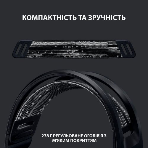 Навушники Logitech G733 Lightspeed RGB Gaming (981-000864) Black купити в Україні: Київ, Львів, Хмельницький, Тернопіль | Низька ціна, відгуки, характеристики від TELEMART фото