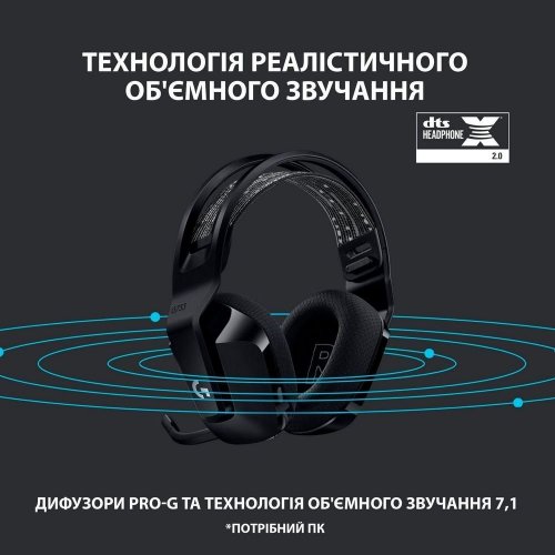 Фото Навушники Logitech G733 Lightspeed RGB Gaming (981-000864) Black