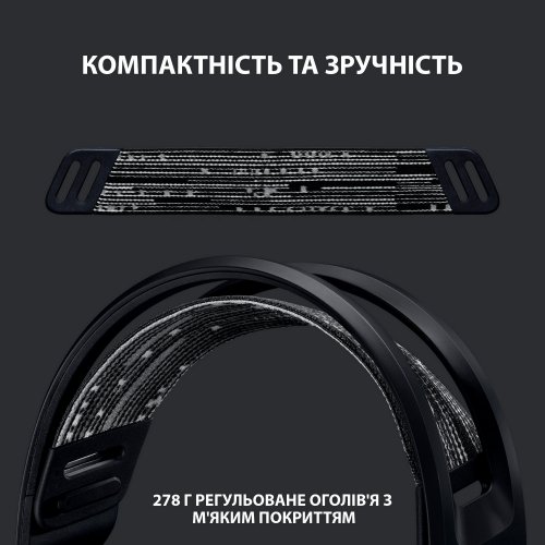 Купить Наушники Logitech G733 Lightspeed RGB Gaming (981-000864) Black - цена в Харькове, Киеве, Днепре, Одессе
в интернет-магазине Telemart фото