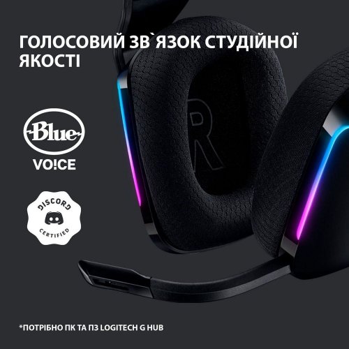 Фото Наушники Logitech G733 Lightspeed RGB Gaming (981-000864) Black