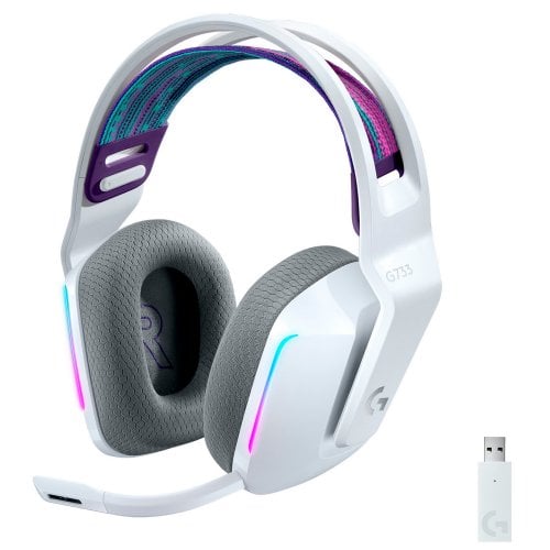 Photo Headset Logitech G733 Lightspeed RGB Gaming (981-000883) White
