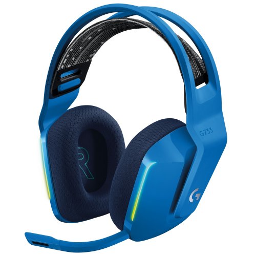 Photo Headset Logitech G733 Lightspeed RGB Gaming (981-000943) Blue