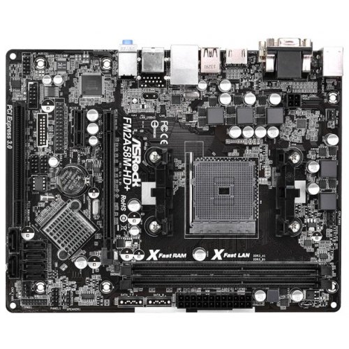 Продать Материнская плата AsRock FM2A58M-HD+ (sFM2+, AMD A58) по Trade-In интернет-магазине Телемарт - Киев, Днепр, Украина фото