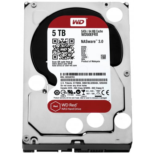 Продать Жесткий диск Western Digital Red 5TB 64MB 3.5" (WD50EFRX) по Trade-In интернет-магазине Телемарт - Киев, Днепр, Украина фото