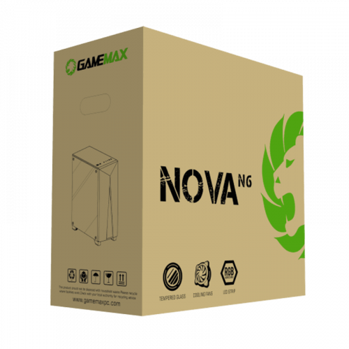 Photo GAMEMAX Nova N6 ARGB Tempered Glass без БП Black