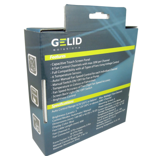 Купити Контролер GELID Solutions SpeedTouch 6 (FC-LC-01) - ціна в Києві, Львові, Вінниці, Хмельницькому, Франківську, Україні | інтернет-магазин TELEMART.UA фото