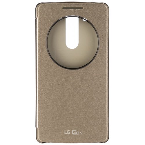 Купить Чехол Чехол LG Quick Circle для LG G3s Dual D724 (CCF-490G) Gold - цена в Харькове, Киеве, Днепре, Одессе
в интернет-магазине Telemart фото