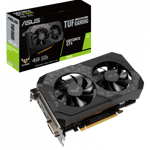 Фото Видеокарта Asus TUF GeForce GTX 1650 Gaming 4096MB (TUF-GTX1650-4GD6-P-GAMING)