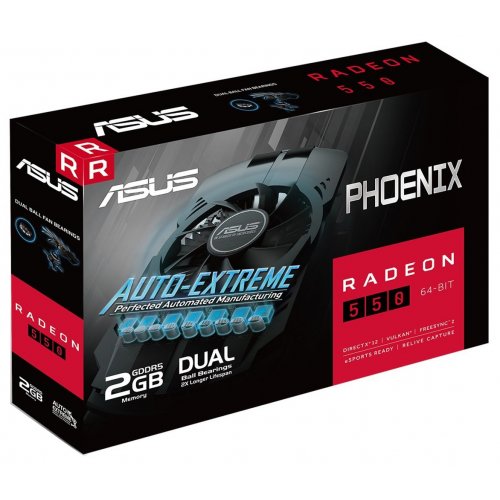Photo Video Graphic Card Asus Radeon RX 550 Phoenix 2048MB (PH-550-2G)