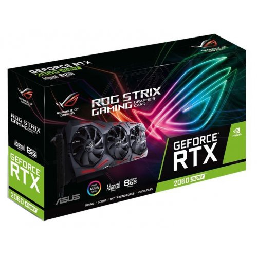 Продати Відеокарта Asus ROG GeForce RTX 2060 SUPER Evo V2 STRIX Advanced Edition 8192MB (ROG-STRIX-RTX2060S-A8G-EVO-V2-GAMING) за Trade-In у інтернет-магазині Телемарт - Київ, Дніпро, Україна фото