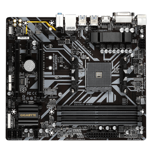 Photo Motherboard Gigabyte B450M DS3H V2 (sAM4, AMD B450)