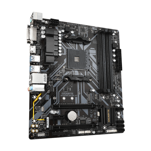Photo Motherboard Gigabyte B450M DS3H V2 (sAM4, AMD B450)