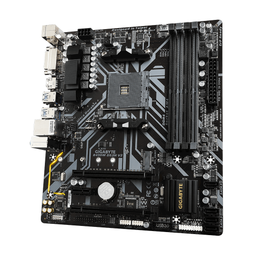 Photo Motherboard Gigabyte B450M DS3H V2 (sAM4, AMD B450)
