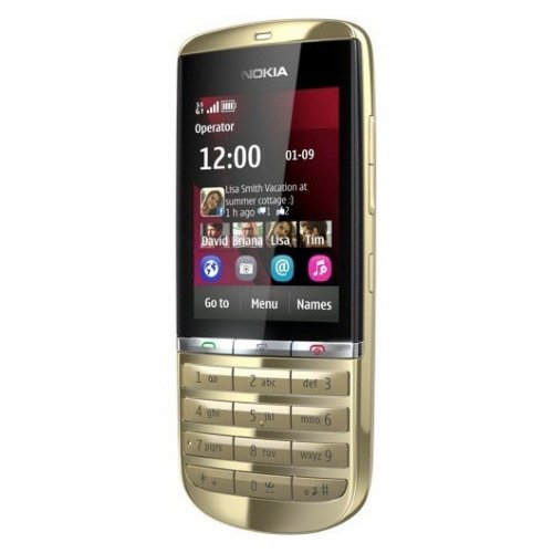 Купить Мобильный телефон Nokia Asha 300 Light Gold - цена в Харькове, Киеве, Днепре, Одессе
в интернет-магазине Telemart фото