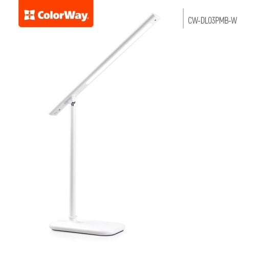 Купити Настільна лампа ColorWay LED table lamp magnet with built-in battery (CW-DL03PMB-W) White - ціна в Києві, Львові, Вінниці, Хмельницькому, Франківську, Україні | інтернет-магазин TELEMART.UA фото