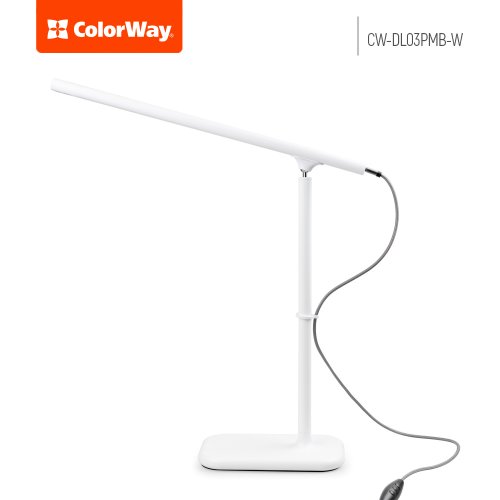 Купити Настільна лампа ColorWay LED table lamp magnet with built-in battery (CW-DL03PMB-W) White - ціна в Києві, Львові, Вінниці, Хмельницькому, Франківську, Україні | інтернет-магазин TELEMART.UA фото