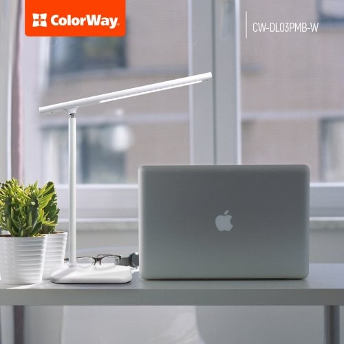 Купити Настільна лампа ColorWay LED table lamp magnet with built-in battery (CW-DL03PMB-W) White - ціна в Києві, Львові, Вінниці, Хмельницькому, Франківську, Україні | інтернет-магазин TELEMART.UA фото