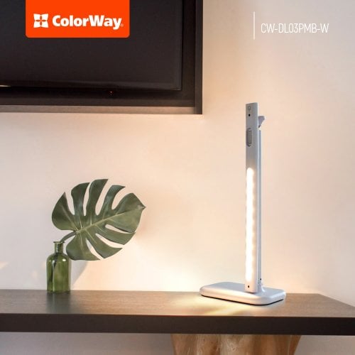 Купити Настільна лампа ColorWay LED table lamp magnet with built-in battery (CW-DL03PMB-W) White - ціна в Києві, Львові, Вінниці, Хмельницькому, Франківську, Україні | інтернет-магазин TELEMART.UA фото