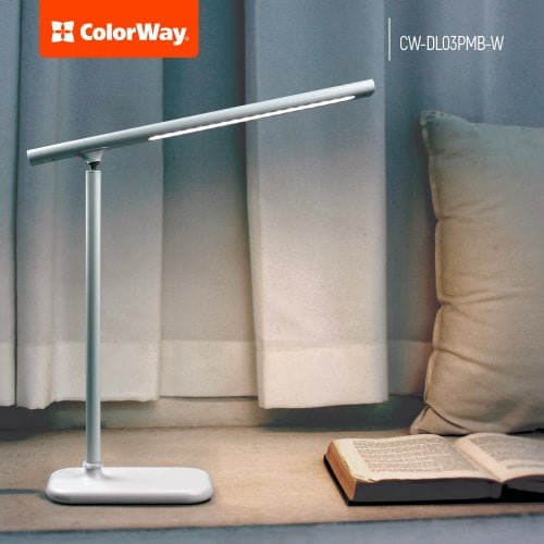 Купити Настільна лампа ColorWay LED table lamp magnet with built-in battery (CW-DL03PMB-W) White - ціна в Києві, Львові, Вінниці, Хмельницькому, Франківську, Україні | інтернет-магазин TELEMART.UA фото