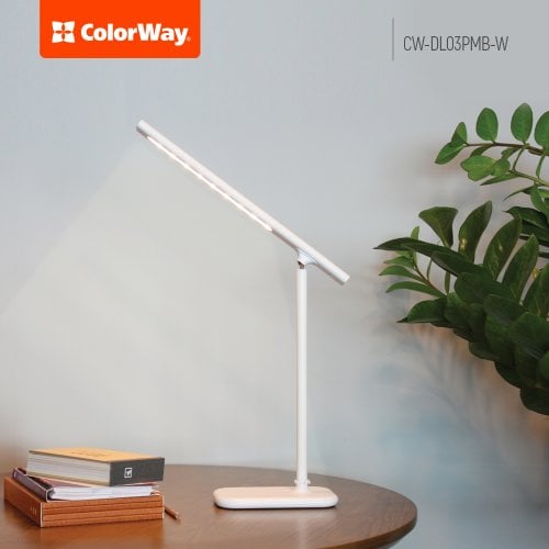 Купити Настільна лампа ColorWay LED table lamp magnet with built-in battery (CW-DL03PMB-W) White - ціна в Києві, Львові, Вінниці, Хмельницькому, Франківську, Україні | інтернет-магазин TELEMART.UA фото