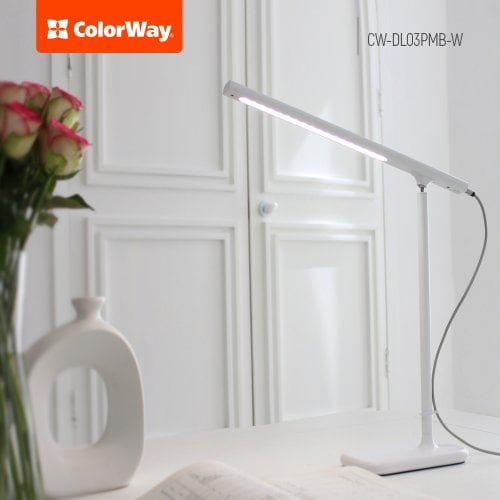 Купити Настільна лампа ColorWay LED table lamp magnet with built-in battery (CW-DL03PMB-W) White - ціна в Києві, Львові, Вінниці, Хмельницькому, Франківську, Україні | інтернет-магазин TELEMART.UA фото