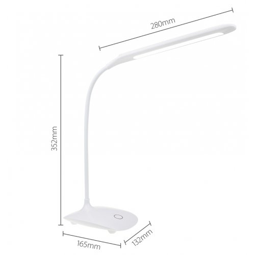 Купити Настільна лампа ColorWay LED table lamp flexible 360 with built-in battery (CW-DL07FB-W) White - ціна в Києві, Львові, Вінниці, Хмельницькому, Франківську, Україні | інтернет-магазин TELEMART.UA фото