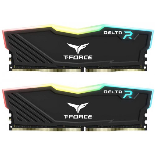 Фото ОЗУ Team DDR4 16GB (2x8GB) 3200Mhz T-Force Delta RGB Black (TF3D416G3200HC16CDC01)