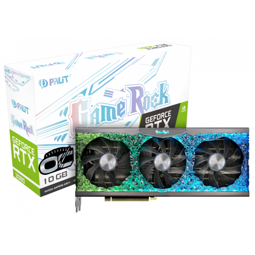 Photo Video Graphic Card Palit GeForce RTX 3080 GameRock OC 10240MB (NED3080H19IA-1020G)