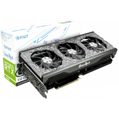 Photo Video Graphic Card Palit GeForce RTX 3080 GameRock OC 10240MB (NED3080H19IA-1020G)