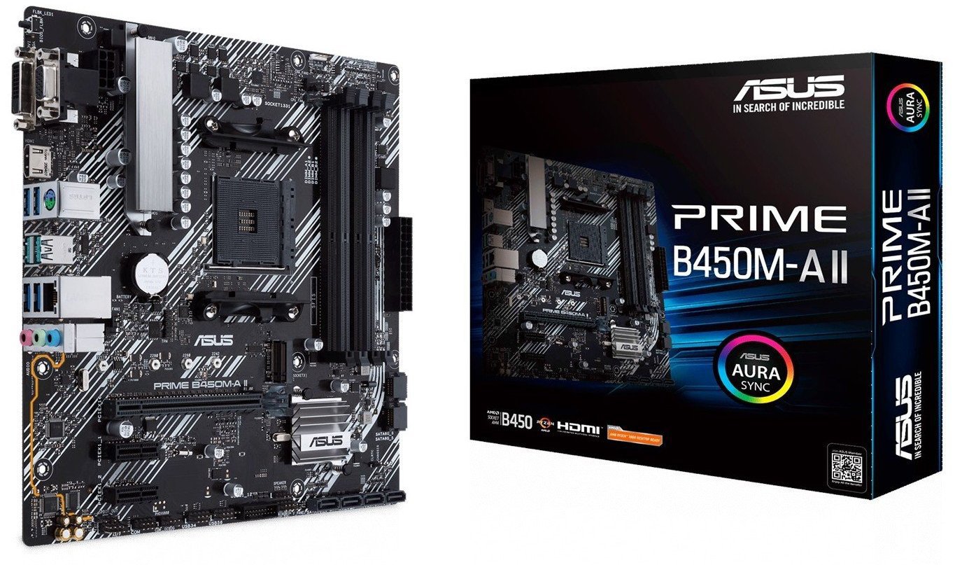 Материнська плата Asus Prime B450M-A II (sAM4, AMD B450) купити з ...