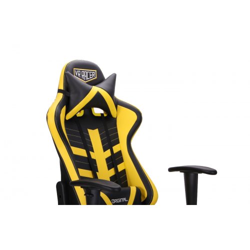 Купить Игровое кресло VR Racer BattleBee (515278) Black/Yellow - цена в Харькове, Киеве, Днепре, Одессе
в интернет-магазине Telemart фото