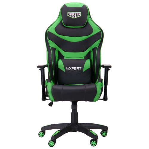 Ігрове крісло VR Racer Expert Champion (521171) Black/Green купити в Україні: Київ, Львів, Хмельницький, Тернопіль, Івано-Франківськ | Низька ціна, відгуки, характеристики від TELEMART фото