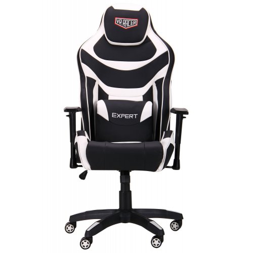 Игровое кресло VR Racer Expert Virtuoso (521170) Black/White купить в Украине: Киев, Днепр, Харьков, Одесса  | Низкая цена, отзывы, характеристики от TELEMART фото