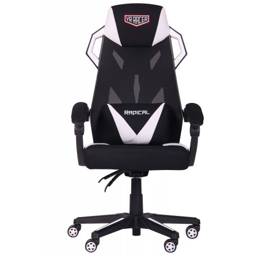 Ігрове крісло VR Racer Radical Brooks (545592) Black/White купити в Україні: Київ, Львів, Хмельницький, Тернопіль, Івано-Франківськ | Низька ціна, відгуки, характеристики від TELEMART фото