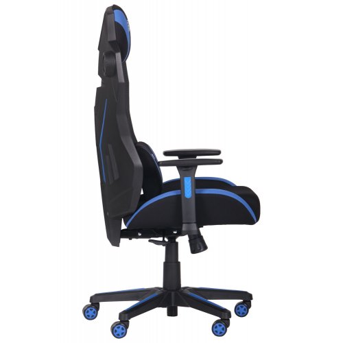 Ігрове крісло VR Racer Techno Soul Black/Blue купити в Україні | Telemart фото