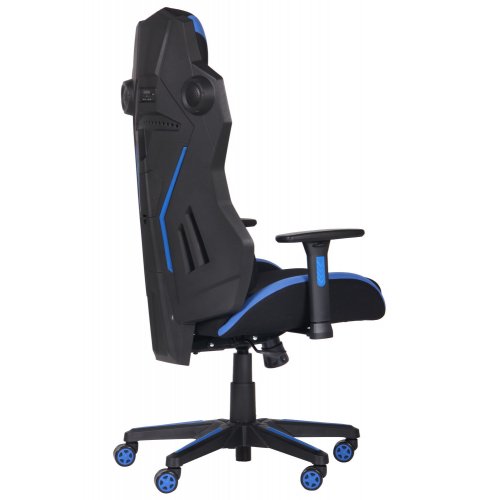 Ігрове крісло VR Racer Techno Soul Black/Blue купити в Україні | Telemart фото