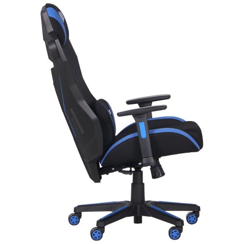 Ігрове крісло VR Racer Techno Soul Black/Blue купити в Україні | Telemart фото
