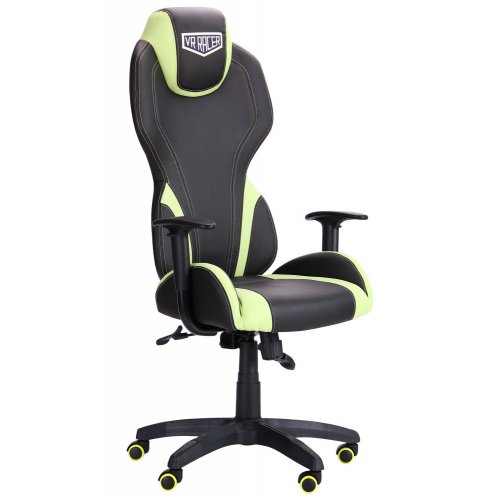 Игровое кресло VR Racer Zeus (515410) Black/Green купить в Украине | Telemart фото