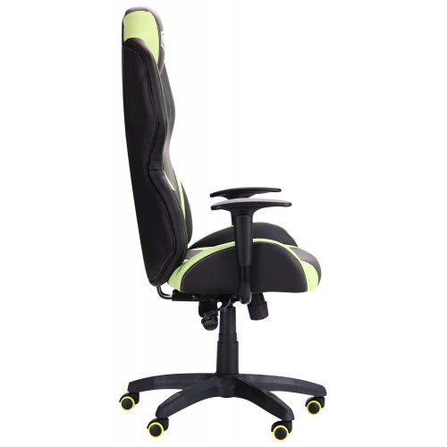 Игровое кресло VR Racer Zeus (515410) Black/Green купить в Украине | Telemart фото