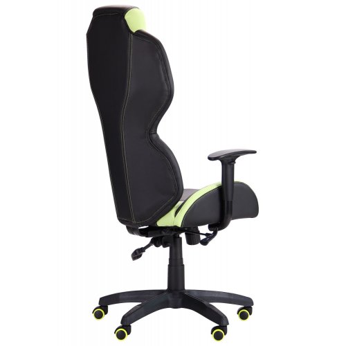 Игровое кресло VR Racer Zeus (515410) Black/Green купить в Украине | Telemart фото