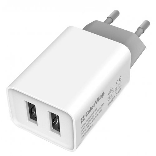 

ColorWay 2.1A 10W AUTO ID 2 USB (CW-CHS015-WT) White