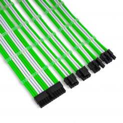 Набор кастомных кабелей питания EVOLVE Custom PSU Cable Kit 0.3m (EV-PSUMF-03GW) Green/White