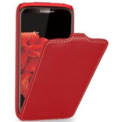 Чехол Чехол TETDED Premium Leather Case для Lenovo S820 Red