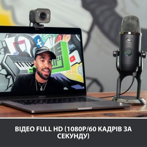 Купити Веб-камера Logitech StreamCam (960-001281) Graphite - ціна в Києві, Львові, Вінниці, Хмельницькому, Франківську, Україні | інтернет-магазин TELEMART.UA фото