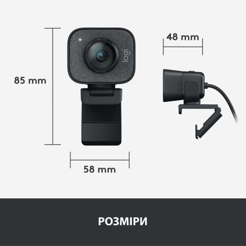 Купити Веб-камера Logitech StreamCam (960-001281) Graphite - ціна в Києві, Львові, Вінниці, Хмельницькому, Франківську, Україні | інтернет-магазин TELEMART.UA фото